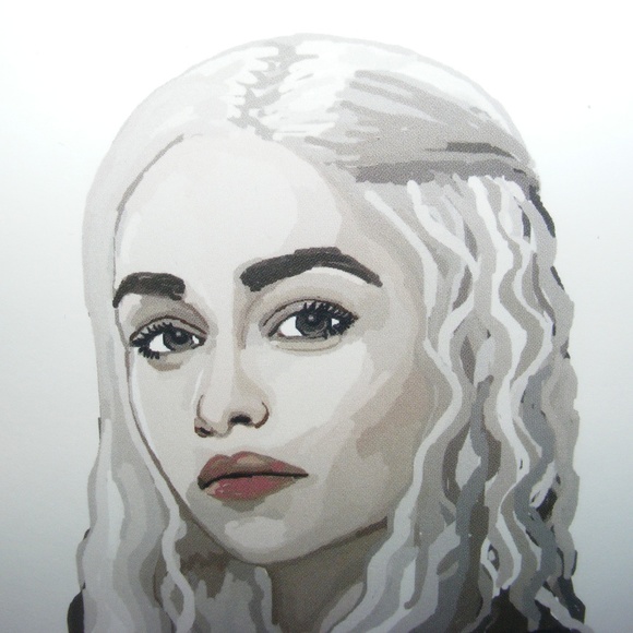 Game of Thrones Daenerys Happy Name Day Card handmade - Picture 3 of 3